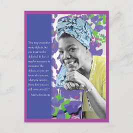 Maya Angelou Postcard Postkarte