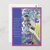 Maya Angelou Postcard Postkarte (Vorne/Hinten)
