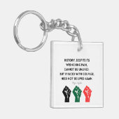 Maya Angelou Zitat Geschichte Courage Sudan Schlüsselanhänger (Vorderseite links)