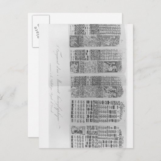 Maya astronomische Tische mit den Eklipsen Postkarte (Vorne/Hinten)