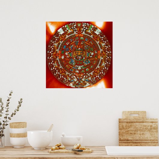 Maya Aztec Calendar Poster (Küche)