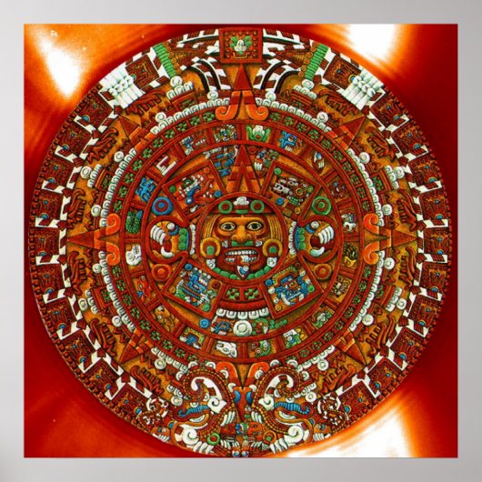 Maya Aztec Calendar Poster (Vorne)