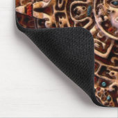 Maya-Aztec Sakrale Sonnenkalender Kunst Mousepad (Ecke)