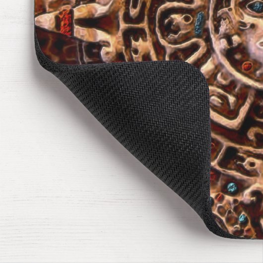 Maya-Aztec Sakrale Sonnenkalender Kunst Mousepad (Ecke)