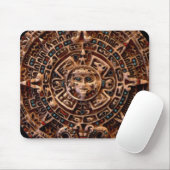 Maya-Aztec Sakrale Sonnenkalender Kunst Mousepad (Mit Mouse)