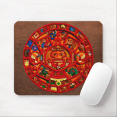 Maya-Aztec Sakrale Sonnenkalender Kunst Mousepad (Mit Mouse)
