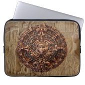 Maya-Aztec Sun Calendar Altes Mexiko Laptop Schläf Laptopschutzhülle (Vorderseite)