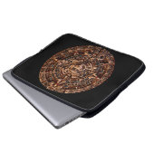 Maya-Aztec Sun Calendar Altes Mexiko Laptop Schläf Laptopschutzhülle (Vorne Knopf)
