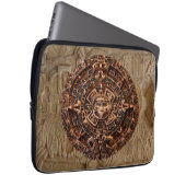 Maya-Aztec Sun Calendar Altes Mexiko Laptop Schläf Laptopschutzhülle (Vorne Rechts)