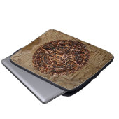 Maya-Aztec Sun Calendar Altes Mexiko Laptop Schläf Laptopschutzhülle (Vorne Knopf)