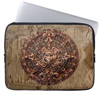 Maya-Aztec Sun Calendar Altes Mexiko Laptop Schläf Laptopschutzhülle