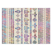 Maya/aztekisches leichtes Aquarellmuster Tischdecke (Vorderseite (Horizontal))