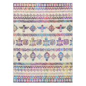 Maya/aztekisches leichtes Aquarellmuster Tischdecke (Vorderseite)