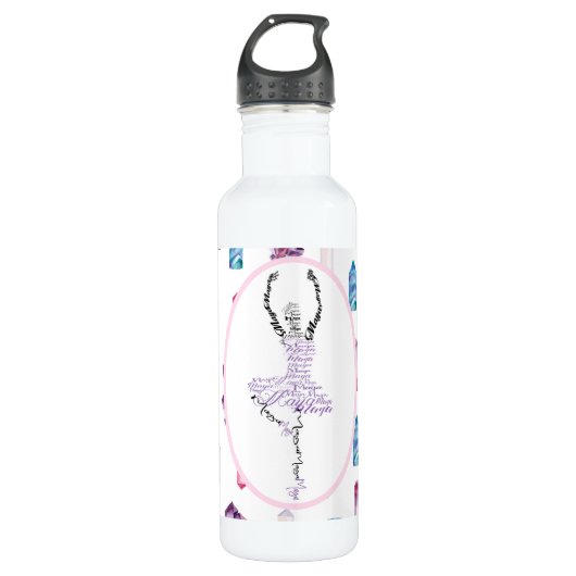 Maya Ballerina Personalisiert Dancer Gift Edelstahlflasche (Vorderseite)