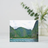 Maya Bay, Koh Phi Phi, Thailand Postkarte (Stehend Vorderseite)