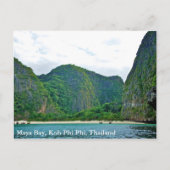 Maya Bay, Koh Phi Phi, Thailand Postkarte (Vorderseite)