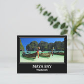 Maya Bay Thailand Postcard Postkarte (Stehend Vorderseite)