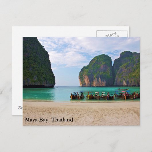 Maya Bay, Thailand Postkarte (Vorne/Hinten)