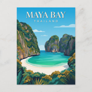 Maya Bay Thailand Postkarte