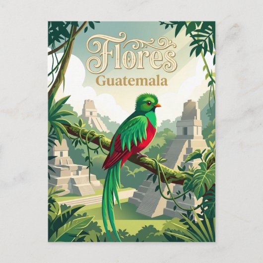 Maya-Biosphärenreservat Guatemala Postkarte (Vorderseite)