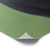 Maya Black Mops Dog Poster (Ecke)