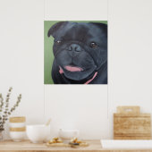 Maya Black Mops Dog Poster (Küche)
