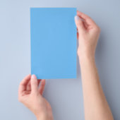 Maya Blau einfarbig Flyer (Handgriff)