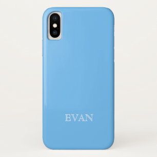 MAYA BLUE Solid Background iPhone X Fall Case-Mate iPhone Hülle