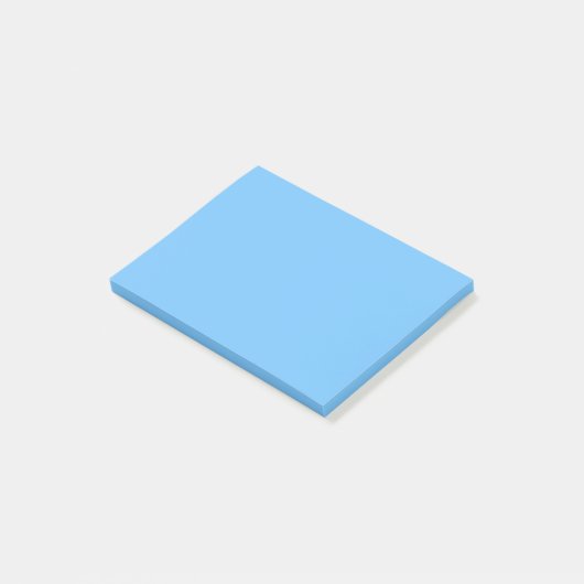 Maya Blue Solid Color Post-it Klebezettel (angewinkelt)
