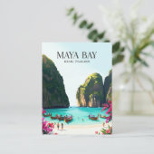 Maya-Bucht Thailand Postkarte (Stehend Vorderseite)
