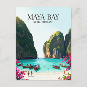 Maya-Bucht Thailand Postkarte