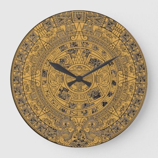 Maya Calendar Clock Große Wanduhr (Vorderseite)