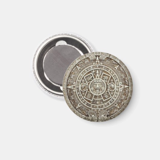 Maya Calendar Magnet (Vorderseite/Rückseite)