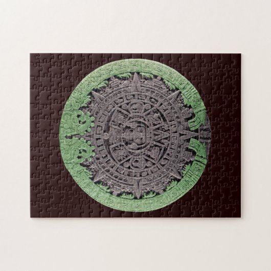 Maya Calendar - Mayan Style Puzzle (Horizontal)