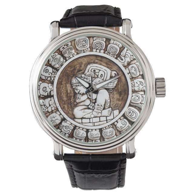Maya Calendar Mens Watch Armbanduhr (Vorderseite)