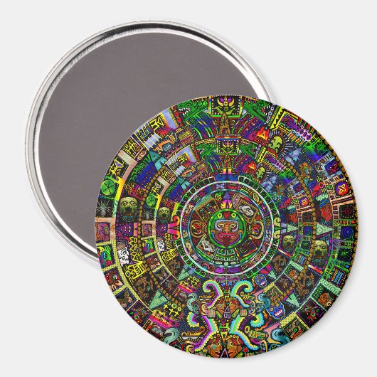 Maya Calendar von Myztico Magnet (Vorderseite/Rückseite)