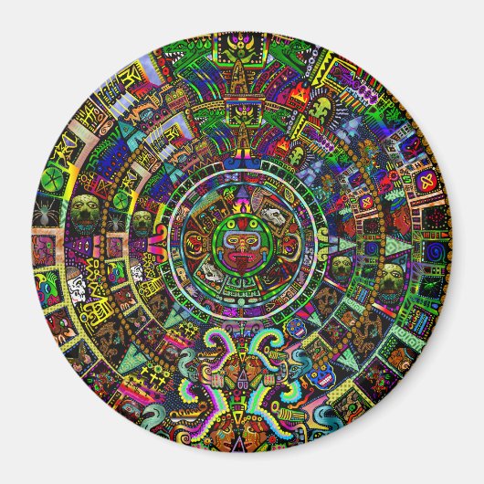 Maya Calendar von Myztico Magnet (Vorne)