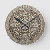 Maya Calendar Wall Clock Runde Wanduhr (Vorderseite)