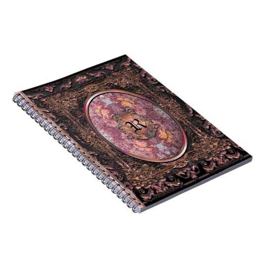 Maya Calliger gotisches altes Buch-Monogramm Notizblock (Rechte Seite)