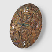 Maya Carved Stone Azteke Uhr (Winkel)