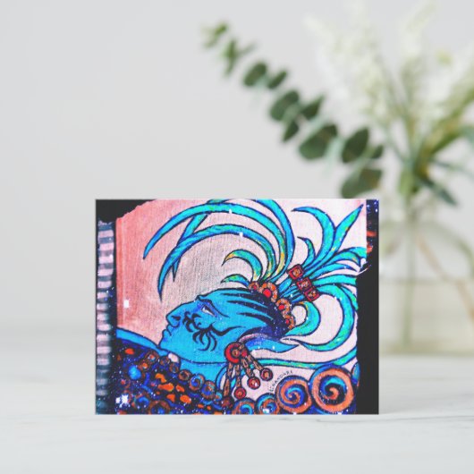 Maya Elf: Missachtung Postkarte (Stehend Vorderseite)