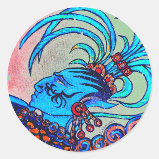 Maya Elf: Missachtung Runder Aufkleber (Vorderseite)