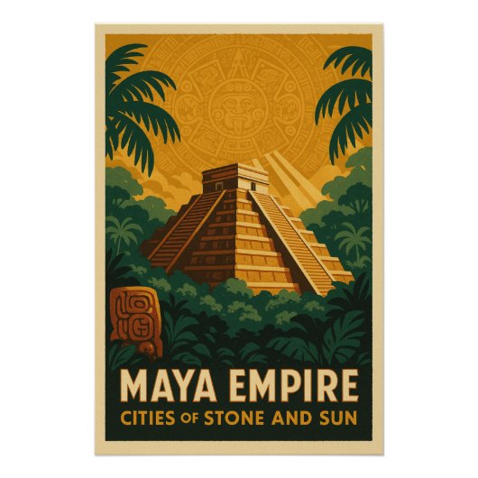 Maya Empire - Städte Stone und Sun Poster (Vorderseite)
