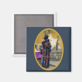 Maya-Frau in Panajachel Guatemala Magnet (Vorderseite/Rückseite)