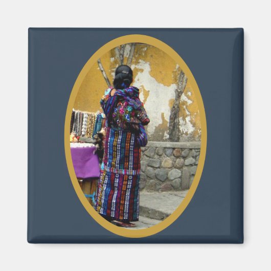 Maya-Frau in Panajachel Guatemala Magnet (Vorne)