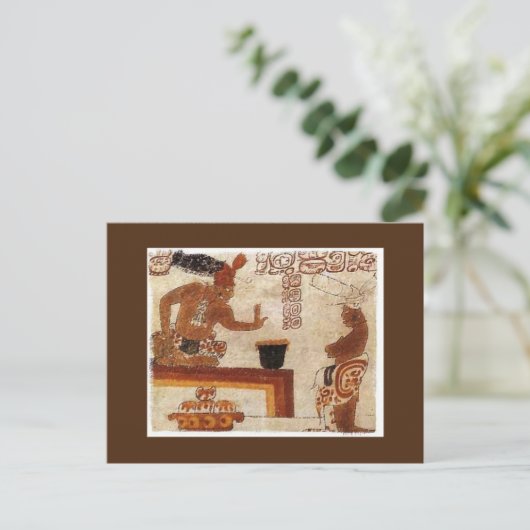 Maya Frothed Chocolate Postkarte (Stehend Vorderseite)