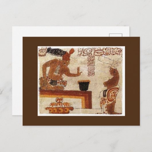 Maya Frothed Chocolate Postkarte (Vorne/Hinten)