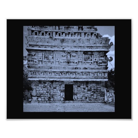 Maya-Gebäude Fotodruck (Vorne)