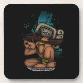 Maya God Getränkeuntersetzer (Vorderseite)