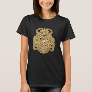 Maya God Maythology Ancient Mask Sun God K'in T-Shirt